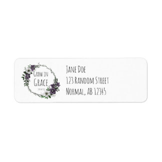 Grow in Grace Address Labels