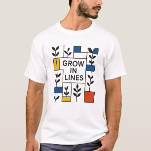 Grow In Lines Modulares Garten T-Shirt