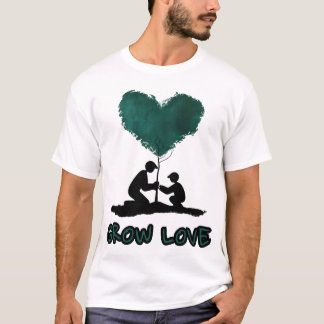 Grow Love Tree Illustration, Herzförmige Natur A T-Shirt
