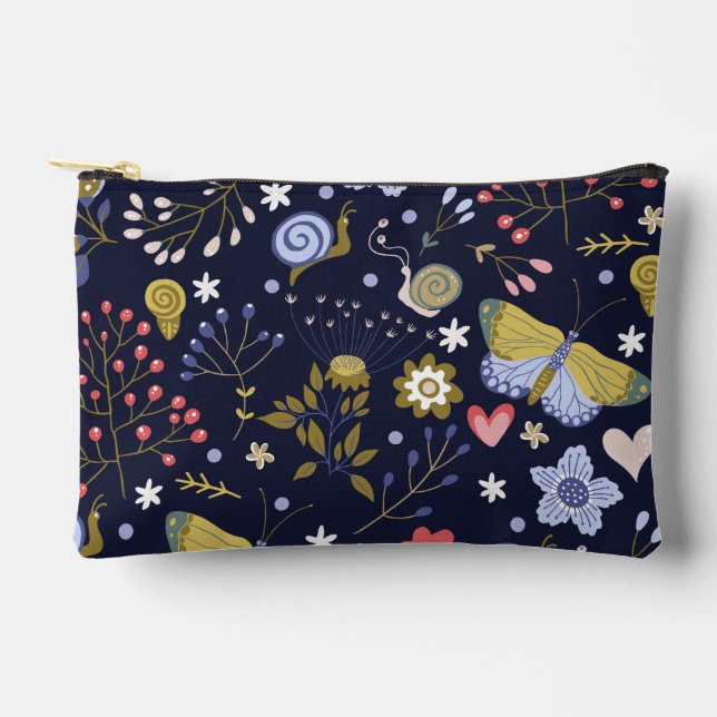 Grow Positive Flowers And Butterfly Colorful     Zubehörtasche (Vorderseite)