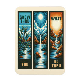 Grow Thru was du thru gehst Magnet
