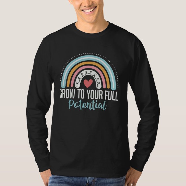 Grow To Your Full Potential Occupational Therapy Q T-Shirt (Vorderseite)