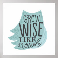 Grow Wise like a Owl - Kinderkunst
