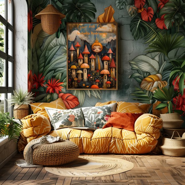 Grow with Grace - Póster Inspirador para Niños Poster (Von Creator hochgeladen)