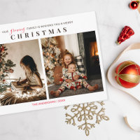 Growing Family 2 Kids Foto Frohe Weihnachten
