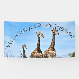 Growing Tall Safari Welcome Banner