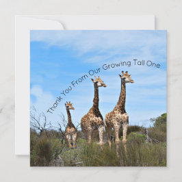 Growing Tall Thank You Message Dankeskarte