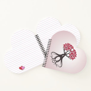 Growing Together with Liebe Heart Shaping Notebook Notizbuch