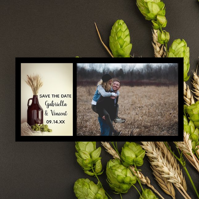 Growler Hops Brauerei Hochzeit speichern das Datum Save The Date (Von Creator hochgeladen)