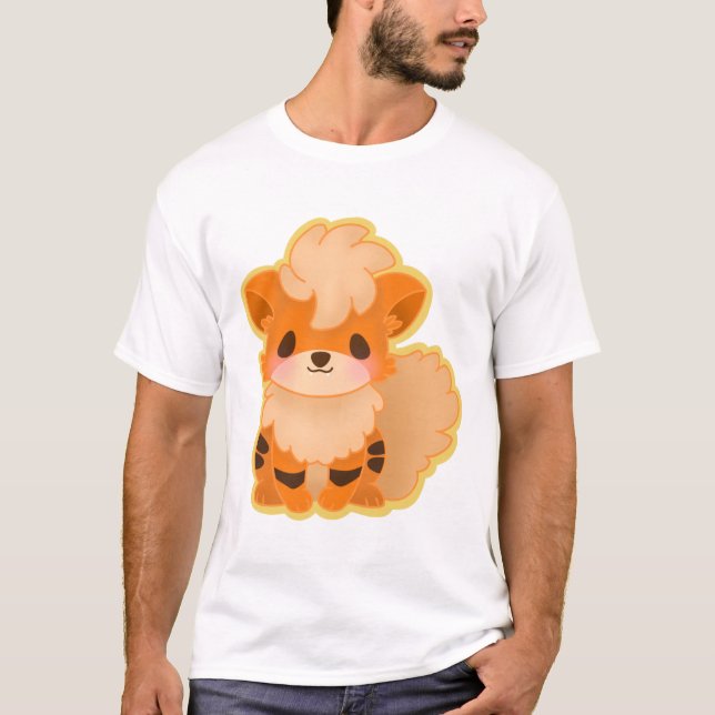 Growlithe Sticker T-Shirt (Vorderseite)