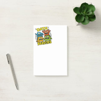 Growly Data Beasties Post-it® Notizen