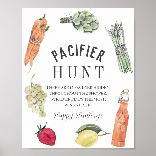 Grown Baby Bauern Market Schnuller Hunt Poster (Vorne)