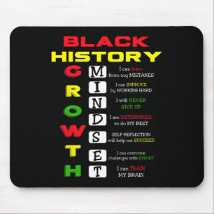 Growth Mindset Definition Cool Black History Monat Mousepad