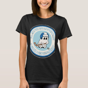 Growth Mindset Ghost Playing Hockey Sticker T-Shirt