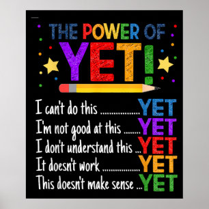 Growth Mindset Teacher Kindnes Power Inspiration Poster