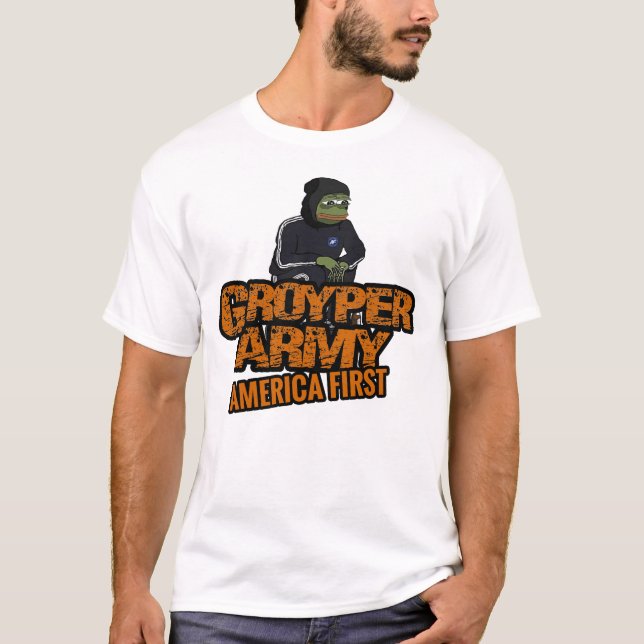 Groyper Army - Meme 1 T-Shirt (Vorderseite)