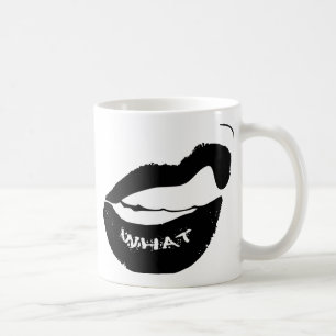 Grr was! Schwarzer Lipstick und Zähne Kaffeetasse
