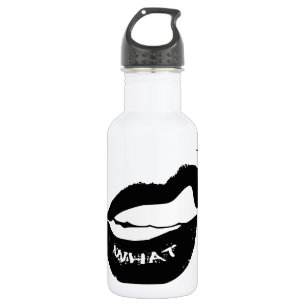Grr was! Schwarzer Lipstick und Zähne Trinkflasche