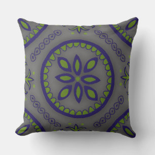 Grray Talavera Tile Kissen