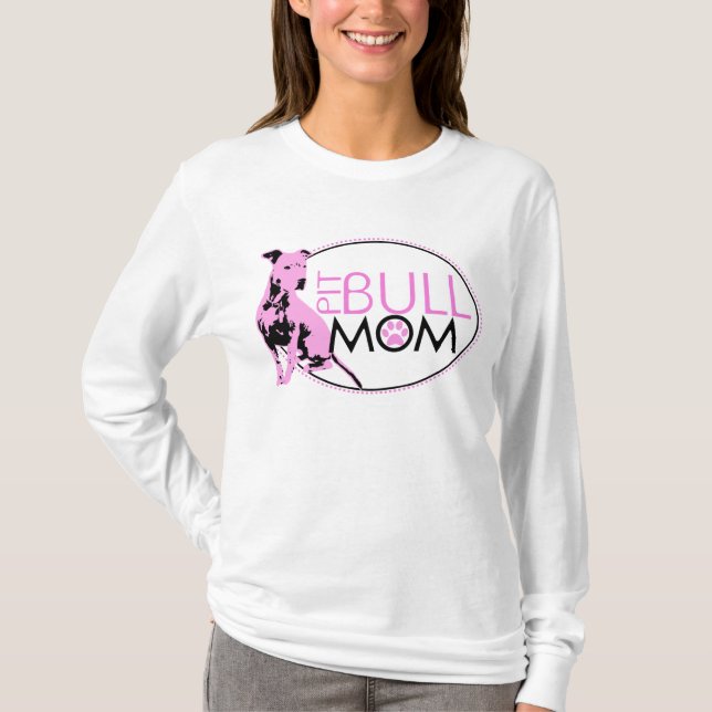 Gruben-Stier-Mama-Shirt T-Shirt (Vorderseite)