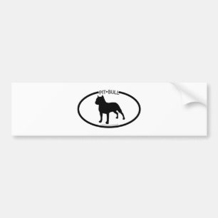 Gruben-Stier-Silhouette-Schwarz-Autoaufkleber Autoaufkleber
