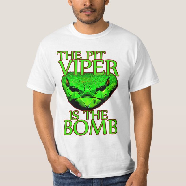 Gruben-Viper ist der lustige Nerd-T - Shirt der (Vorderseite)