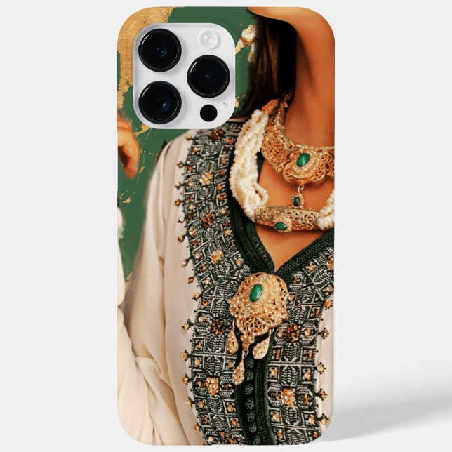 Grubenkunst des Glitzer Case-Mate iPhone 14 Pro Max Hülle (Rückseite)