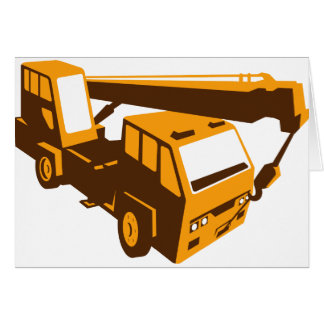 grue de camionnage de grue de camion rétro