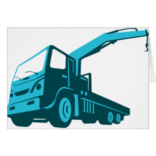 grue de camionnage de grue de camion rétro