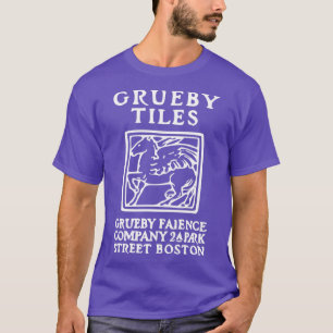 Grueby Art Pottery Fliesen Vintage-Illustration T-Shirt
