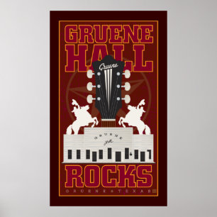 Gruene Hall-Druck Poster