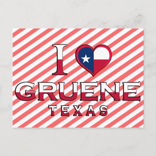 Gruene, Texas Postkarte (Vorderseite)