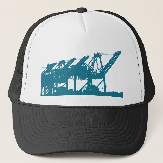 Grues de Harbror de port dans le casquette bleu (Devant)