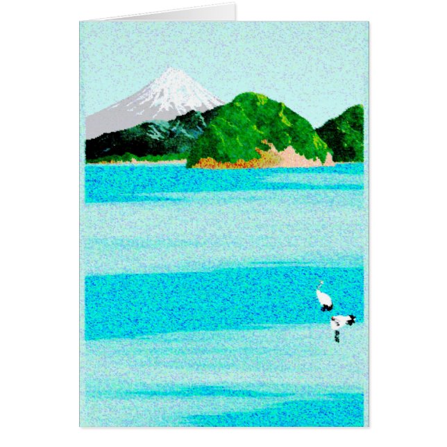 Grues et mer 2 - Carte (Devant)