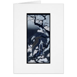 Grues japonaises peignant C. 1832-33