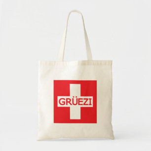 Gruezi Switzerland Flag Tragetasche