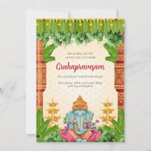 Gruhapravesam Einladung Grihapravesh Einladung
