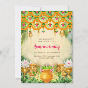 Gruhapravesam Einladung Indische Housewarming Einl