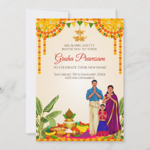 Gruhapravesh-Einladung & Gruhapravesam-Einladung Einladung