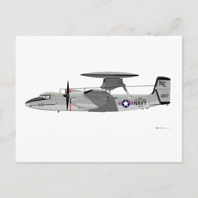 Grumman E-2C Hawkeye Postkarte (Vorderseite)