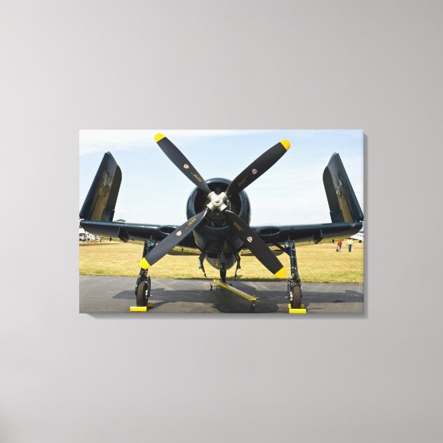 Grumman F8F Bearcat Navy Carrier Fighter on the Leinwanddruck (Vorderseite)