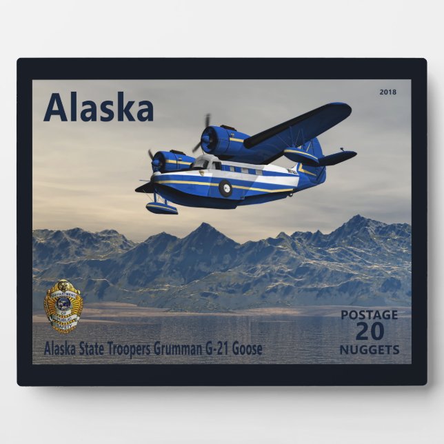 Grumman G-21 Gans - Alaska Postage Fotoplatte (Vorderseite)