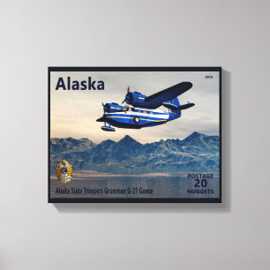 Grumman G-21 Gans - Alaska Postage Leinwanddruck