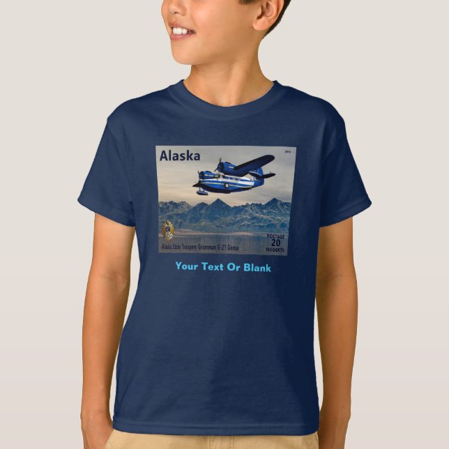Grumman G-21 Gans - Alaska Postage T-Shirt (Vorderseite)