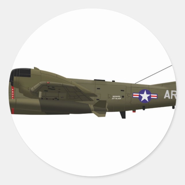 Grumman OV-1 Mohawk Runder Aufkleber (Vorderseite)