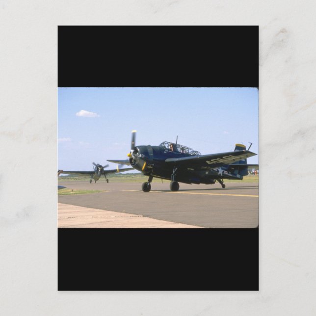 Grumman TBM Avenger. (Flugzeug_WWII-Flugzeuge Postkarte (Vorderseite)