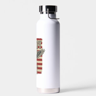 Grummeliger alter Veteranen-patriotischer Adler-Fl Trinkflasche