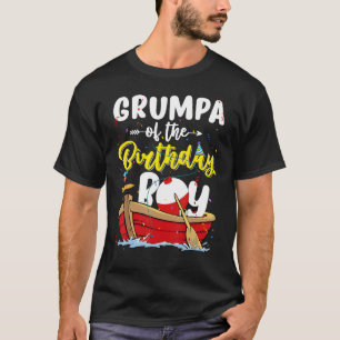Grumpa des Geburtstagsjungen Angels Fischer Famili T-Shirt