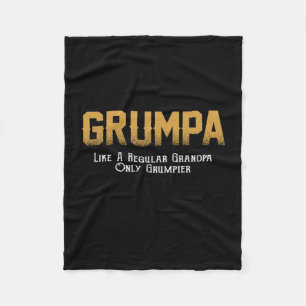 Grumpa Lover Grumpa wie ein regelmäßiger Großvate Fleecedecke
