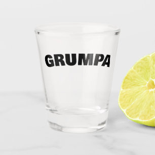 Grumpa Lustiger mürrischer Opa Benutzerdefinierter Schnapsglas